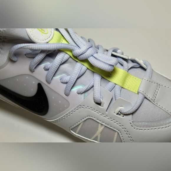 Nike Men's Huarache 9 Varsity LAX SE Football FZ3620-001 Grey White Size 7.5 - Picture 4 of 8